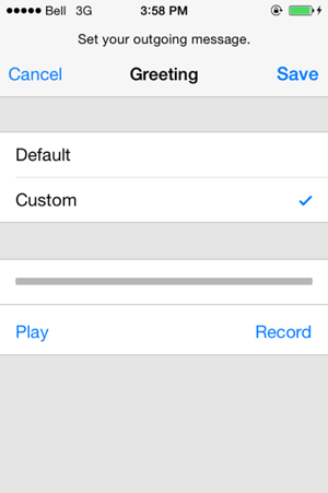Record Personal Greeting